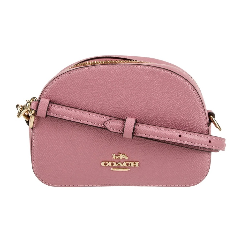 Coach Mini Jamie Camera Bag in Refined Pebble Leather - True Pink / Like New - Picture 3 of 13
